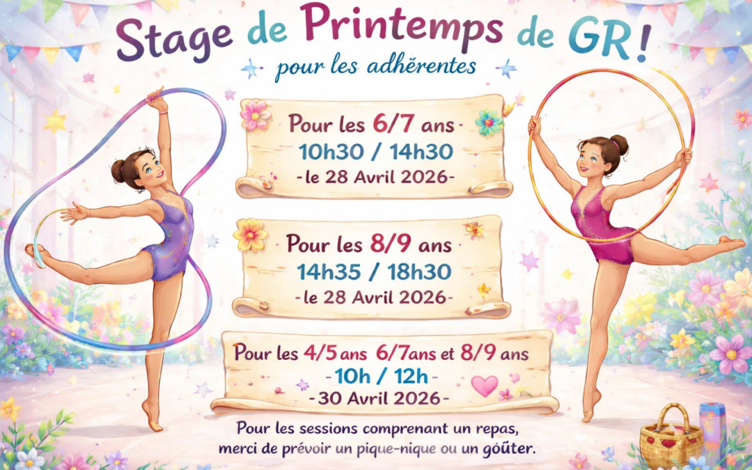 2026 – Stage de Printemps – GR